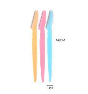 Juego de 3 Recortadores de Cejas de Acero Inoxidable con Navaja y Mango para el Cuidado de Labios, Ojos y Rostro - Product Image 5