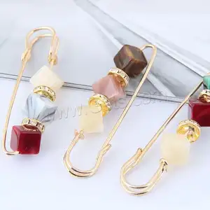 rose gold color plated Zinc Alloy Rhinestone Resin Brooch for woman more colors for choice 70mm 1326697