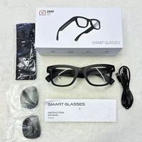 Lunettes intelligentes E09 AI avec caméra HD 8MP, photo, vidéo, traduction simultanée en temps réel, enregistrement de réunions et conférences IA, lunettes connectées