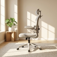 Chaise de bureau ergonomique en maille à dossier haut, pivotante, pour salle de réunion et ordinateur, directement de l'usine