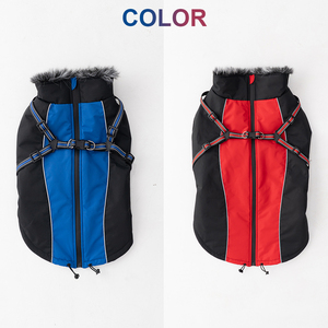 Abrigo de Invierno para Perro con Arnés, Venta al por Mayor de Fábrica, Ropa de Lujo Personalizada para Perros Grandes con Cuello Alto - Product Image 5