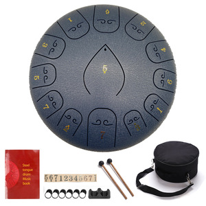 Tambor de Lengüetas de Acero de 12 Pulgadas y 13 Notas, Instrumento Musical de Percusión Handpan - Product Image 4