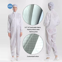 Tissu sergé antistatique ESD 7 mm en polyester-coton teint en fil pour vêtements de travail/vestes/costumes de sécurité pour garçons et filles