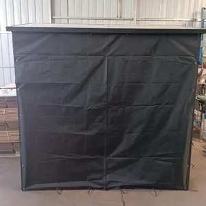 Leñero de 185x70x185 cm con Techo Metálico, Estante para Leña, Almacenamiento de Leña Apilable para Exteriores - Product Image 5