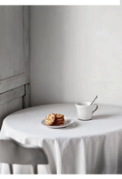 Nappe de table style INS nordique blanc pur, en tissu coton et lin, pour pique-nique, fond de photographie, dortoir et desserts