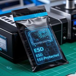 Dimensiones personalizadas Anti-Estático EMI Blindaje Huecograbado Impreso Bolsa Ziplock Capa conductora para componentes electrónicos aeroespaciales - Product Image 4