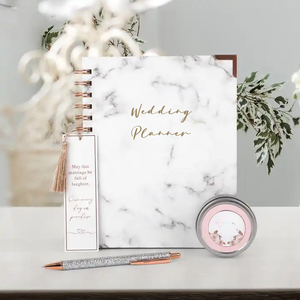 Cahiers de papeterie Journal planificateur de livre de <span class=keywords><strong>mariage</strong></span> Journal <span class=keywords><strong>personnalisé</strong></span> avec coffrets cadeaux ensemble feuille d'or YO planificateurs de <span class=keywords><strong>mariage</strong></span> pour la mariée - Product Image 3