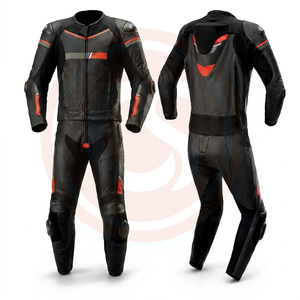 Combinaison de moto en cuir imperméable personnalisée Crystal Sports pour l'été, équipement de protection professionnel pour la course sur circuit, homologué CE, pour adultes - Product Image 1