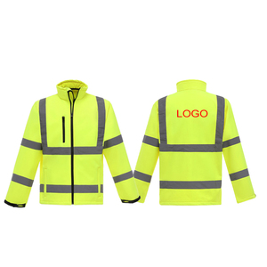 Người đàn ông của an ninh an toàn áo khoác với khả năng hiển thị cao phản quang sọc zip đóng cửa bảo hộ lao động tùy chỉnh logo hỗ trợ làm việc đồng phục - Product Image 4