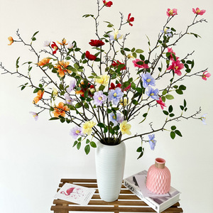 Fleurs artificielles de camélia en soie de 93 cm pour la décoration intérieure et les accessoires de photographie - Product Image 1