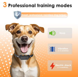 Collar de Adiestramiento para Perros 2 en 1 Recargable 2026 con Control Automático de Ladridos, Alcance de 1640 pies, 16 Niveles y 3 Modos - Product Image 4