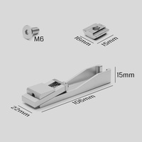 Pince de serrage pour routeur CNC, outil de travail du bois et du métal en aluminium, 4,2 " x 0,9 " x 0,6 " (106 mm x 22 mm x 15 mm), 4 pièces
