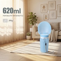 Bouteille d'eau pliable en silicone portable de 620 ml, légère, pour animaux de compagnie, distributeur d'eau pour chien, voyage en plein air