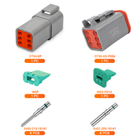 JRready Deutsch DT Wasserdichtes Steckverbinder-Set 6-polig mit # 16 solide Kontakte, 14-20 AWG – Hochleistungsanwendungen für Marine und Transport.