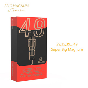 Vente en gros EZ EPIC Super <span class=keywords><strong>Big</strong></span> <span class=keywords><strong>Magnum</strong></span> 8Pcs #12 0.35mm Cartouche d'aiguille de tatouage jetable - Product Image 2