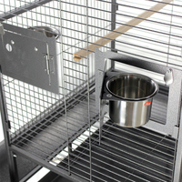 Cage d'élevage d'intérieur maison fournitures pour oiseaux cages à oiseaux en métal nichoirs rectangle grande cage à oiseaux adaptée aux perroquets pigeons
