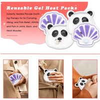 Coussin chauffant magique portable réutilisable, compresse chaude, coussin chauffant à activation par clic, chauffe-mains, chauffe-mains de poche en gel