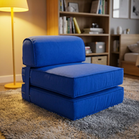 Canapé modulaire moderne sans cadre en tissu écologique pour villa, appartement, hôtel, canapé de salon individuel inclinable sur mesure