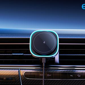 Support de téléphone portable pour voiture Elegoal High-tech E-L85 en alliage d'aluminium noir, réglable, universel, rotatif, pour navigation, confort - Product Image 4