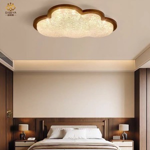 โคมไฟเพดานคลาวด์ วินเทจ ไม้เนื้อแข็ง สำหรับห้องนอน สไตล์วาบิซาบิ - Product Image 3