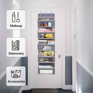 Over the Door Hanging Closet Organizer With Clear Windows and 2 Widened Metal Hooks Clear Window <b>Clothes</b> <b>Boxes</b> - Product Image 4