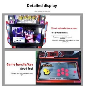 Kubixion ตู้เกมแบบหยอดเหรียญ <span class=keywords><strong>Tekken</strong></span> 7 & สตรีทไฟท์เตอร์สำหรับศูนย์เกมพร้อมปลั๊กแอนด์110อเนกประสงค์/220V - Product Image 6