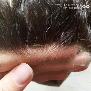 Wig Rambut Palsu Kualitas Bagus dengan Mono Cina untuk Pria