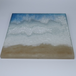 Panel de Vidrio Decorativo Laminado con Resina y Arena, Arte en Vidrio 3D con Arena en Movimiento para Paredes Divisorias Interiores y Decoración de Edificios - Product Image 5