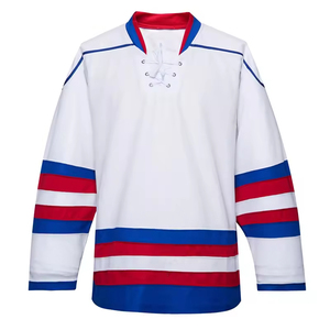Vente en gros de maillots de hockey vierges sublimés respirants personnalisés pour hommes maillot de hockey sur glace surdimensionné léger et uni - Product Image 1