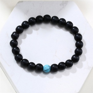 Cheaper Wholesale Natural lava Stone Beaded Bracelet for <b>Men</b> - Product Image 5