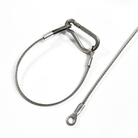Corde de sécurité pour éclairage de scène Jinrui, avec terminal œil de poisson, corde antichute en acier inoxydable 304