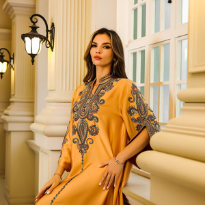 Abito Abaya estivo di nuovo arrivo da donna abito ricamato da Arabia Saudita e Dubai per Eid occasioni <span class=keywords><strong>stile</strong></span> mediorientale - Product Image 3
