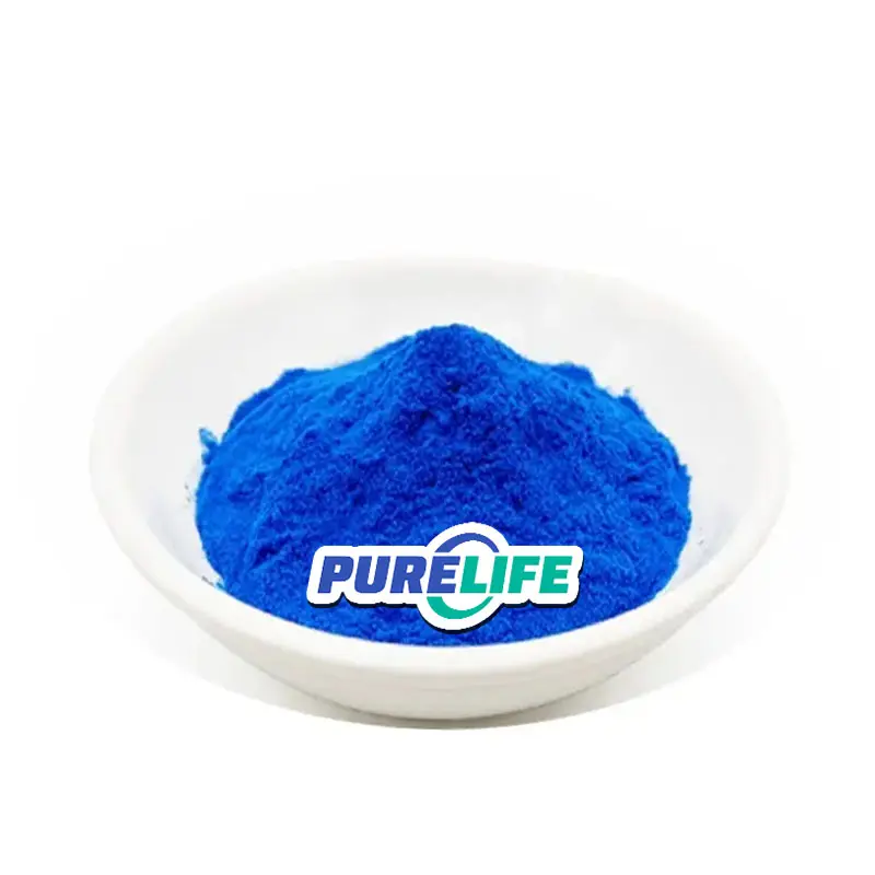 Grosir pewarna makanan Phycocyanin E10E18 E6 E25 E30 E40 alami organik biru Halal bersertifikat bubuk Spirulina untuk dijual