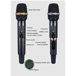 Private Model BT DSP Dynamic Handheld Cardioid <b>Wireless</b> <b>Microphone</b> with Echo Reverb Delay for Karaoke Singing OEM/ODM Factory - Product Image 3