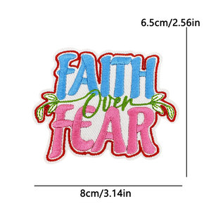Parches Bordados Termoadhesivos al por Mayor con Letras de Fe, Estilo Vaquero, para Sombreros Ariat, Diseño Personalizado con Logotipo - Product Image 2