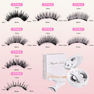 Пользовательские водонепроницаемые мягкие магнитные ресницы без клея с аппликатором частная этикетка натуральные длинные магнитные ресницы с зеркалом - Product Image 6