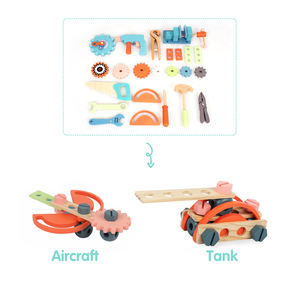 Ensemble d'<span class=keywords><strong>outils</strong></span> de démontage d'écrous en bois pour enfants, table de réparation éducative pour garçons, jeu de simulation, <span class=keywords><strong>boîte</strong></span> <span class=keywords><strong>à</strong></span> <span class=keywords><strong>outils</strong></span> pour bébés - Product Image 6