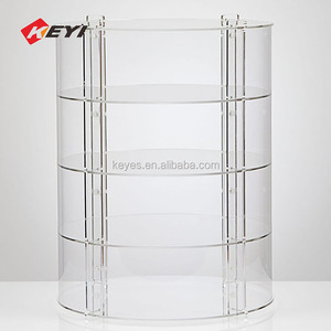 Đồ trang sức rõ ràng <span class=keywords><strong>Acrylic</strong></span> hiển thị đứng tròn truy cập hàng đầu <span class=keywords><strong>Acrylic</strong></span> hiển thị hộp cho nhẫn bông tai Vòng đeo tay giá - Product Image 4