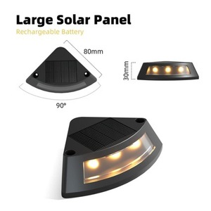 Luces solares para escalones, impermeables, LED para exteriores, iluminación para escaleras, para jardín y patio - Product Image 2