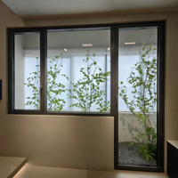 Ventanas Modernas de Aluminio con Rotura de Puente Térmico, Doble y Triple Vidrio, Resistentes a Huracanes, Insonorizadas, para Baño y Villa