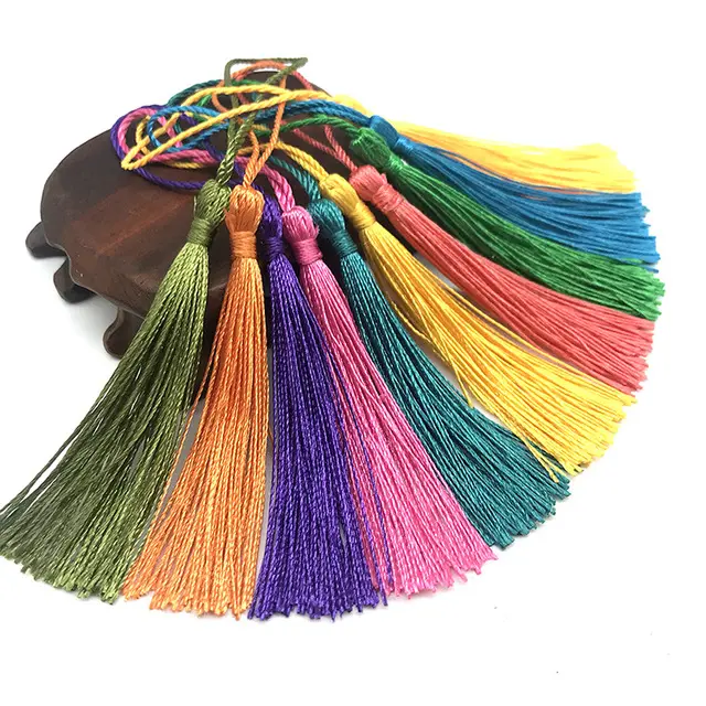 Hanging Rope Silk Tassel Fringe For DIY Key Chain Earring Hooks Pendant Jewelry Making Finding Supplies Accessories