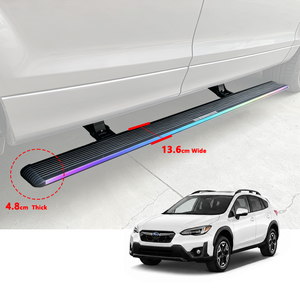 Estribos Laterales Eléctricos para Subaru XV 2015-2025, Retráctiles Automáticamente, Pedales Laterales de Aleación de Aluminio Negro, Sin Perforación, para Subaru - Product Image 1