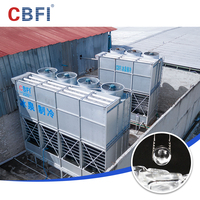 CBFI TV500 Máquina de Hielo en Tubo Industrial de Alta Calidad con Capacidad de 50 Toneladas por Día, con Motor y Bomba