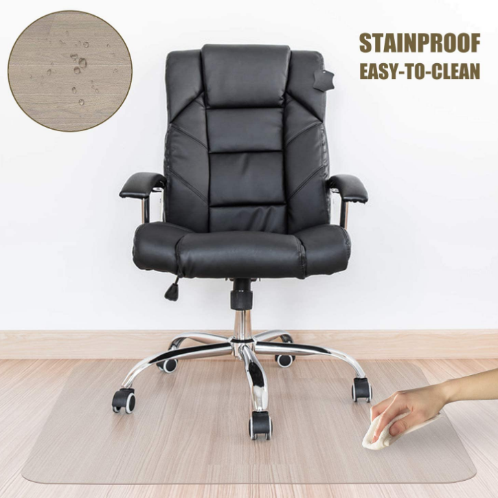 Custom Folding PVC Chair Protect Mat Clear No Pile Chair Mat for Home Office Multifunctional Hard Floor Chair Mats