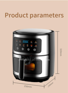 Горячая распродажа: Аэрофритюрница 10 л, 1400 Вт, электрическая, цифровая, безмасляная, из нержавеющей стали - Product Image 6