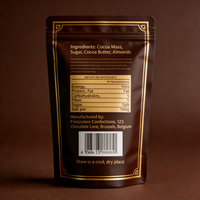Sachet d'emballage noir mat personnalisé avec logo pour chocolat, en aluminium Mylar, pochette verticale MOPP VMPET PE avec fermeture éclair, pour snacks et aliments, qualité alimentaire