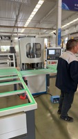Línea de Producción Automática PARKER Weld 30s para Soldadura y Limpieza de Esquinas de Puertas y Ventanas de PVC CNC