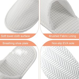 Pantuflas Desechables de Tela para Hotel, Airbnb, Spa, Salón, Fiesta, Invitados de Boda - Talla Única para Adultos - Product Image 4