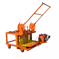 Mobile ponte machine de bloc QT40-3A diesel brique faisant la machine déménagement en blocs de béton machine hot deal