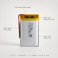 Batterie Li-Po rechargeable personnalisée 2600mah 550mah 1000mah 1800mah 300mah, pack de batteries au lithium polymère 4.35V, cellule de batterie 3.8v 5200mah
